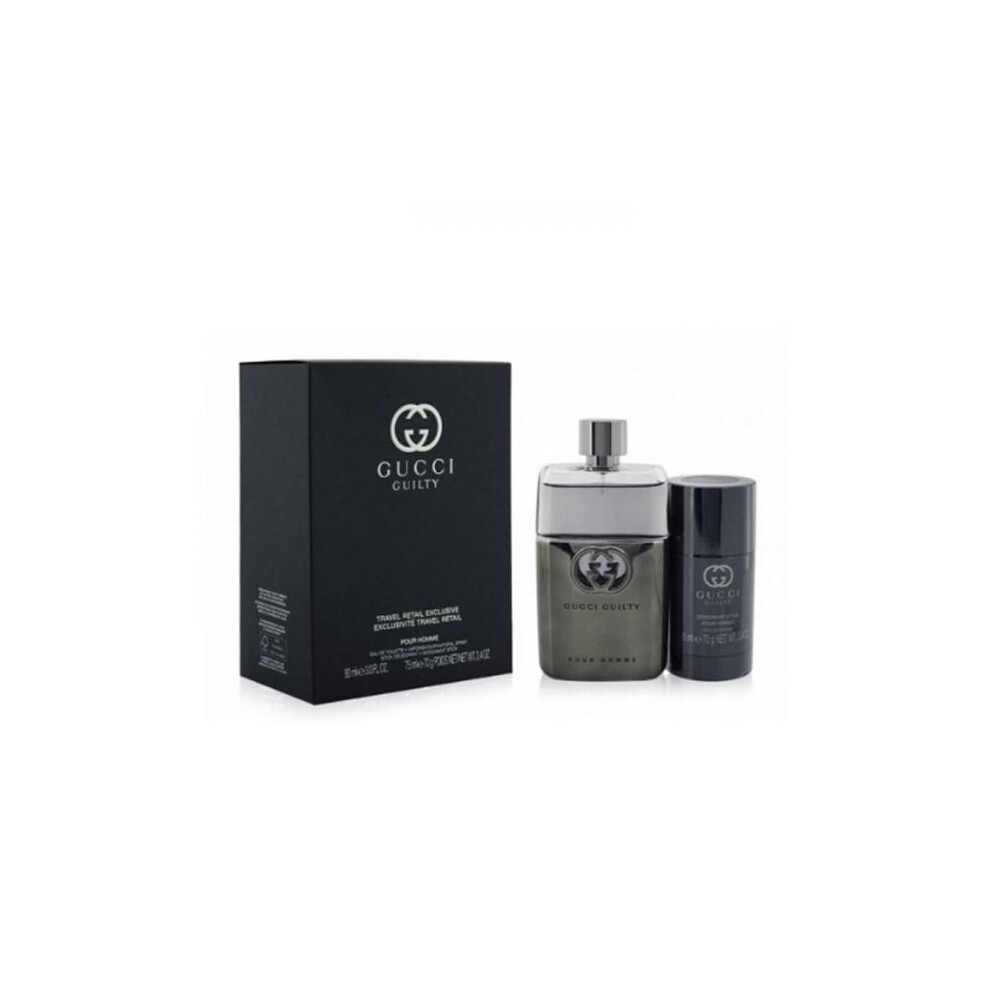 Gucci Guilty Pour Homme Gift Set 90ml EDP Spray + 75ml Deodorant Stick