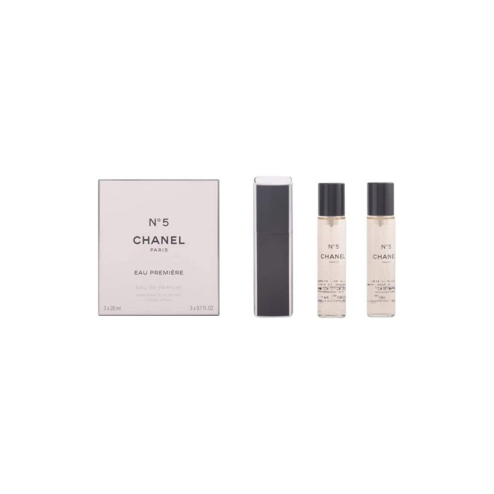 Chanel No 5 Eau Premiere 20ml Refillabody Lotione EDP Purse Spray With 2 X 20ml Refills