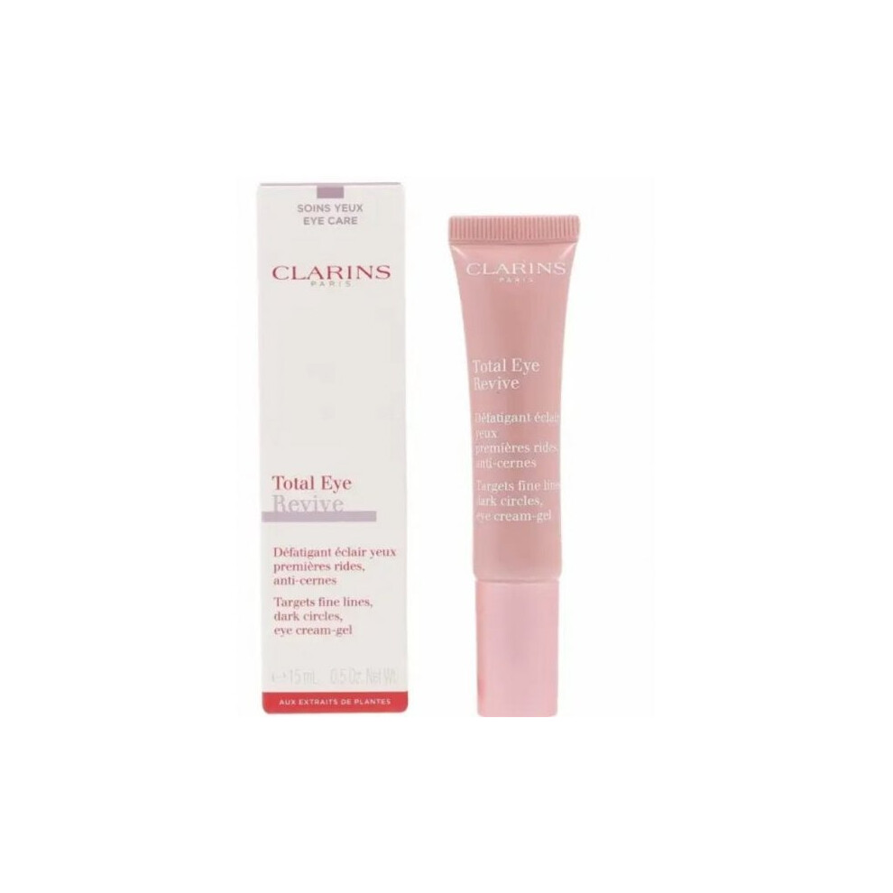 Clarins Total Eye Revive 15ml - Anti-Aging Eye Cream to Reduce Puffiness & Dark Circles, Hydrating & Fragrance-Free (77707369020)