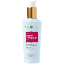 Guinot 200ml Lait Hydra Fraicheur Refreshing Cleansing Milk All Skin Types (Aloe Vera Extract)