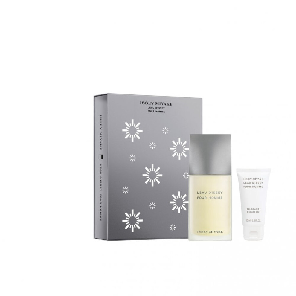 Issey Miyake L'Eau D'Issey Pour Homme 75ml EDT Spray + 50ml Shower Gel