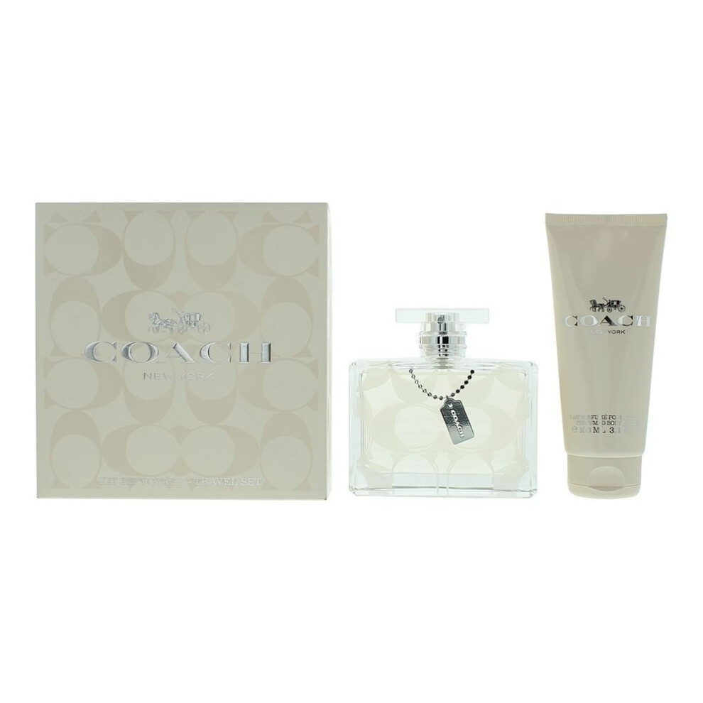 Coach Gift Set 100ml EDP Spray + 100ml Body Lotion