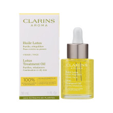 Clarins Lotus Face Treatment Oil for Oily-Combination Skin, 30 ml – Balances & Refines