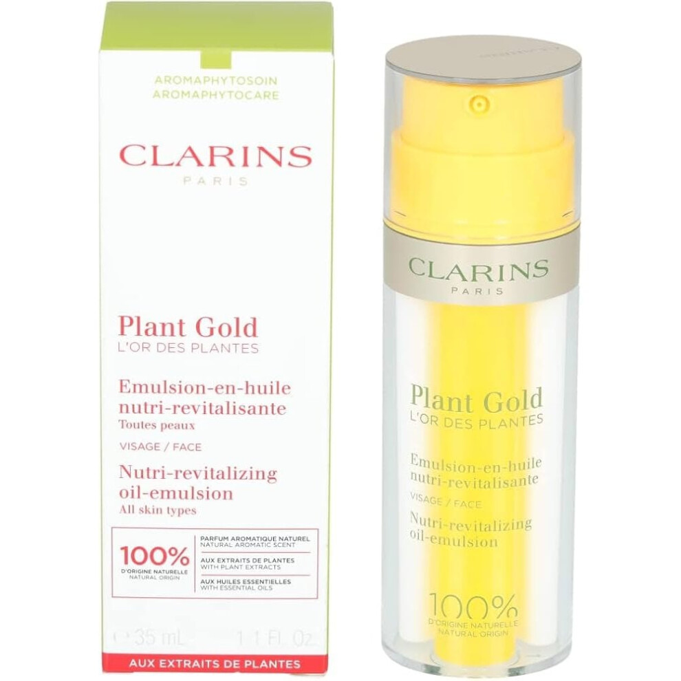 New Clarins Plant Nutri-Revitalizing Oil-Emulsion 35Ml Gold