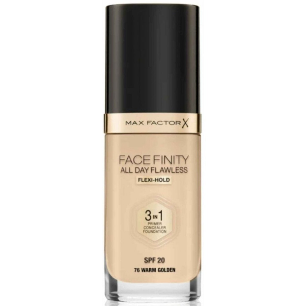 Max Factor Face Finity All Day Flawless 3 In 1 Foundation 30Ml - 78 Warm Honey
