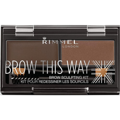 Rimmel BROW THIS WAY eyebrow sculpting kit 003 -dark brown