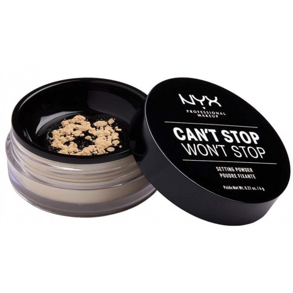 NYX Can't Stop Won't Stop Setting Powder 6g - Banana