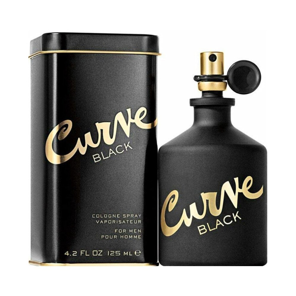 Curve Black For Men Cologne Spray with Casual Day or Night Scent 4.2 oz
