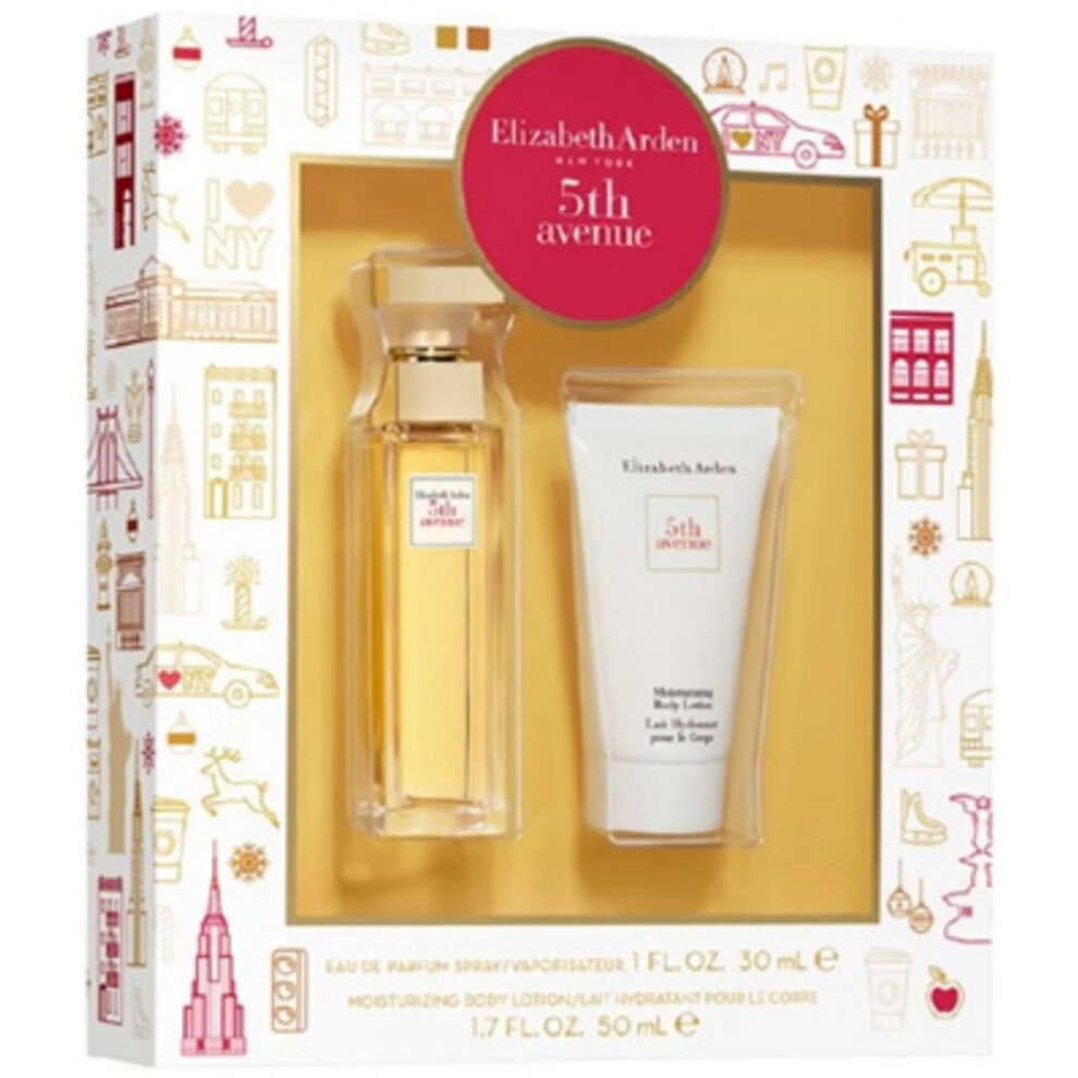 Elizabeth Arden 5th Avenue Gift Set 30ml EDP Spray + Body Lotion 50ml
