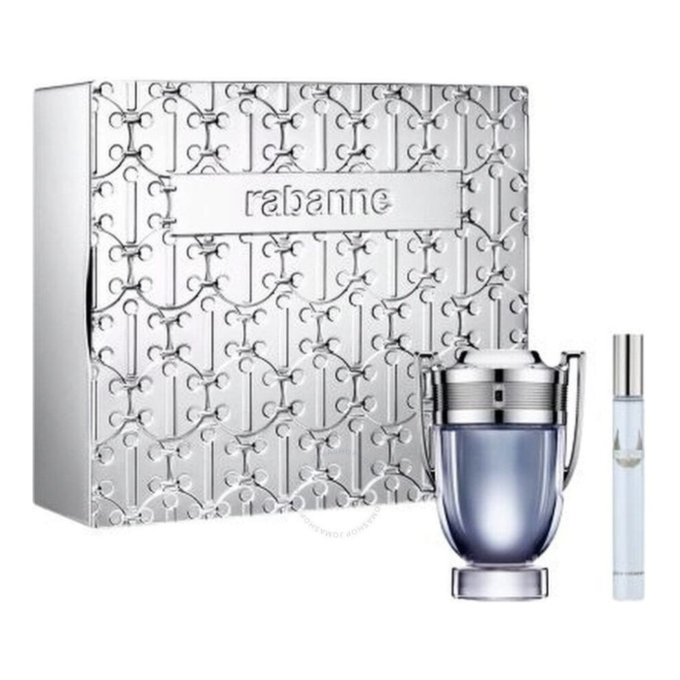 Paco Rabanne Invictus Gift Set 100ml EDT Spray + Eau de Toilette 10ml