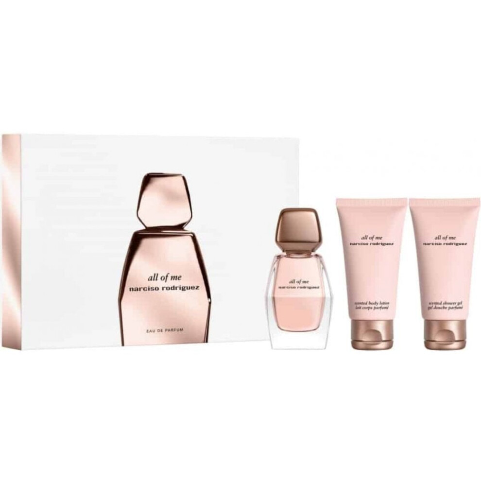 Narciso Rodriguez All Of Me Gift Set 50ml EDP Spray + Body Lotion 50ml + Shower Gel 50ml