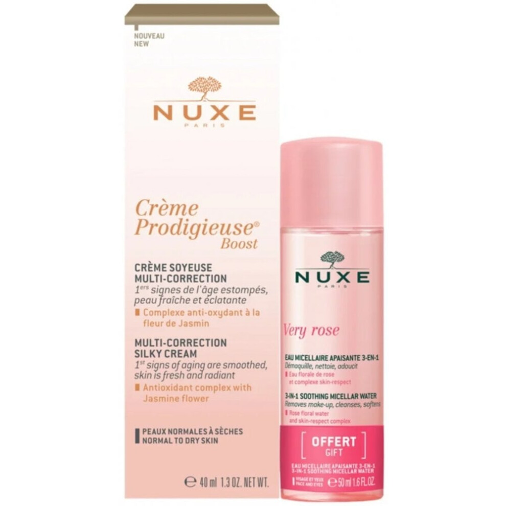 Nuxe Cream Creme Prodigieuse Silky Gift Set 40Ml + Micellar Water 40Ml
