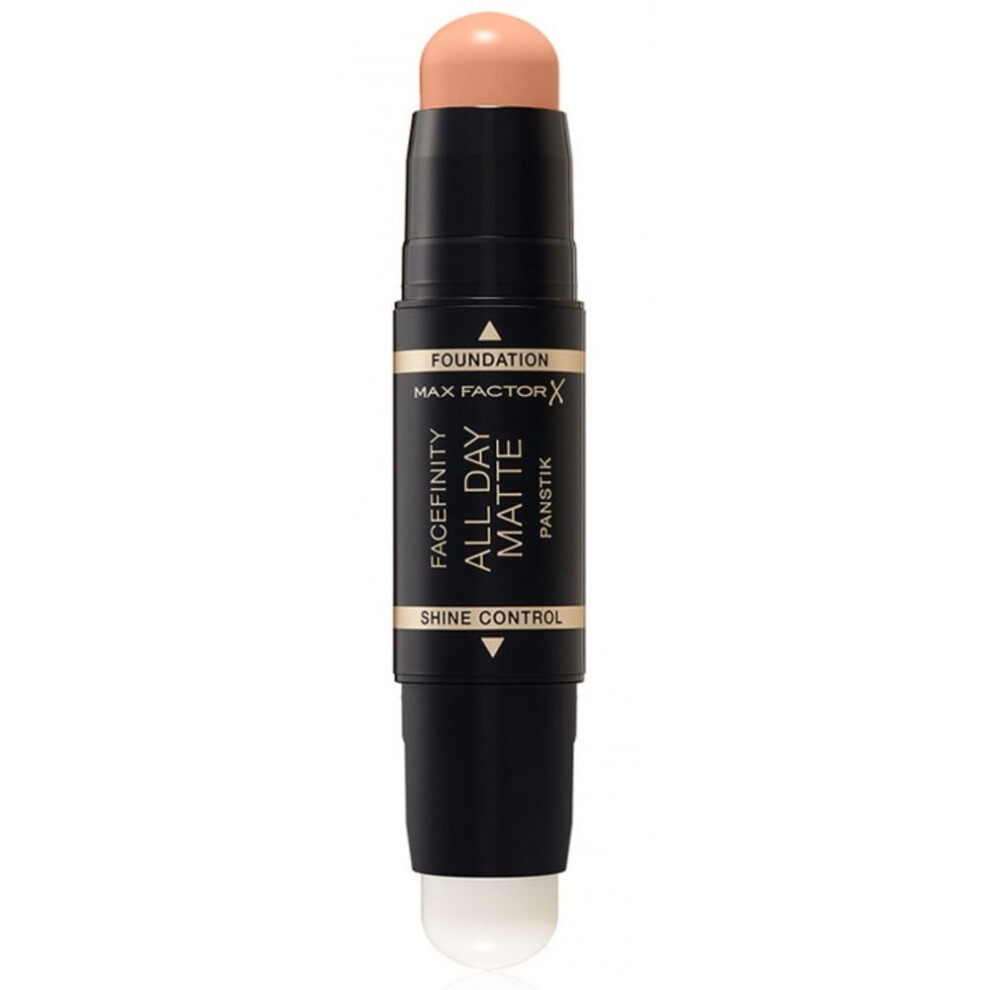 New Max Factor Facefinity Matte Panstick Foundation/Shine Control - 45 Warm Almond