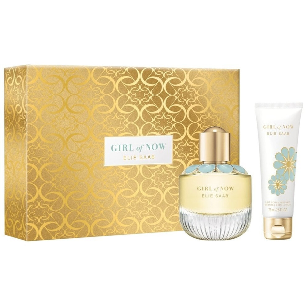Elie Saab Girl Of Now Gift Set 50ml EDP Spray + Body Lotion 75ml