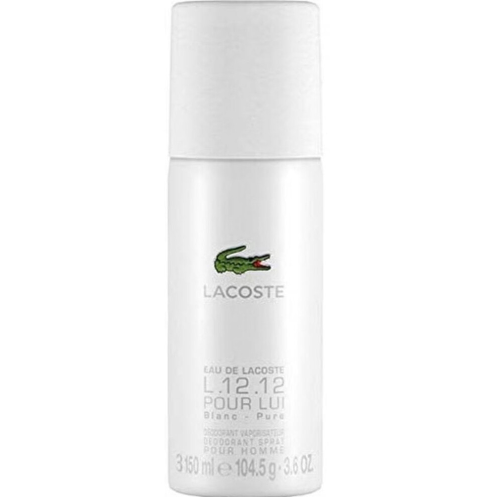 Lacoste Eau De Lacoste L.12.12 Pour Lui Blanc Pure Deodorant Spray 150ml