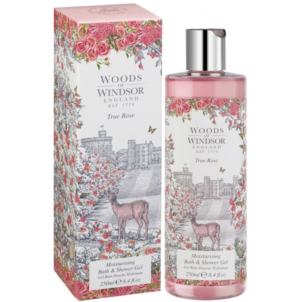 Woods Of Windsor True Rose Bath & Shower Gel 250ml-image-OPC-P6FH76Q-NEW