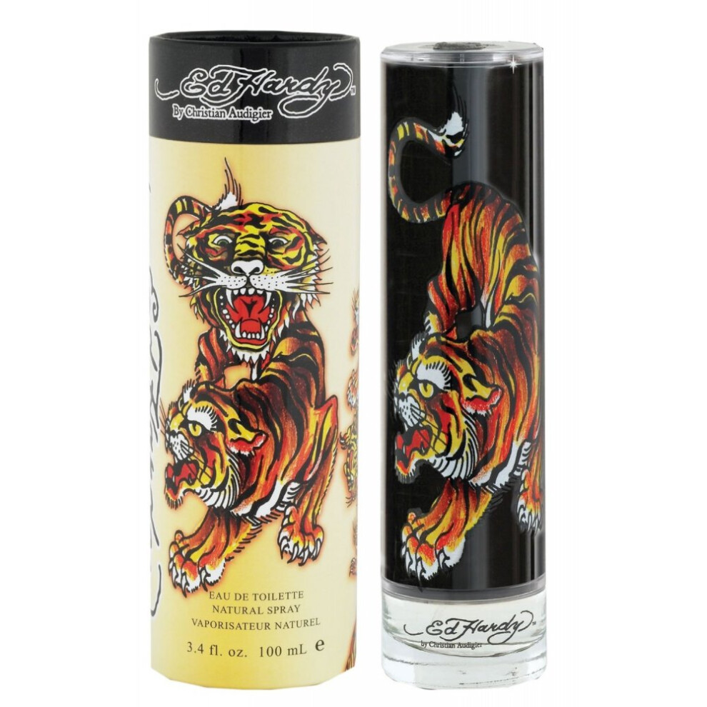 Ed Hardy Original Men 100ml EDT Spray â Bright Bergamot & Mandarin, Clary Sage, Mint Julep, Woody Musk & Black Amber