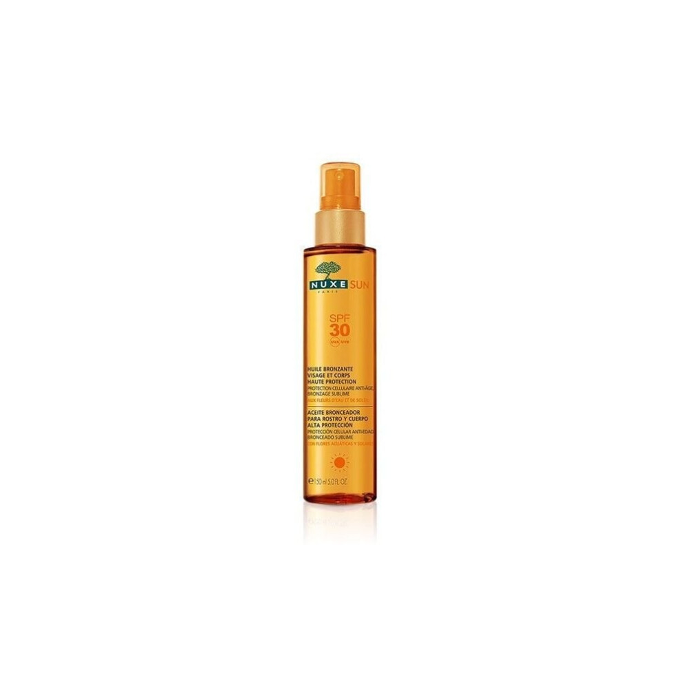 Nuxe Sun Spf10 Tanning Oil For Face & Body 150Ml