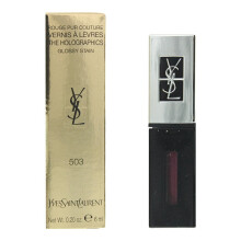 YSL Holographics Purple Glossy Liquid Lipstick Stain 503 Neon Prune