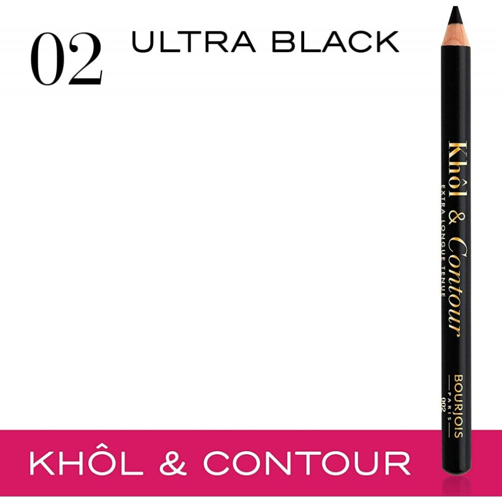Bourjois 2 In 1 Khol & Contour Eyeliner & Eye Pencil - 002 Ultra Black