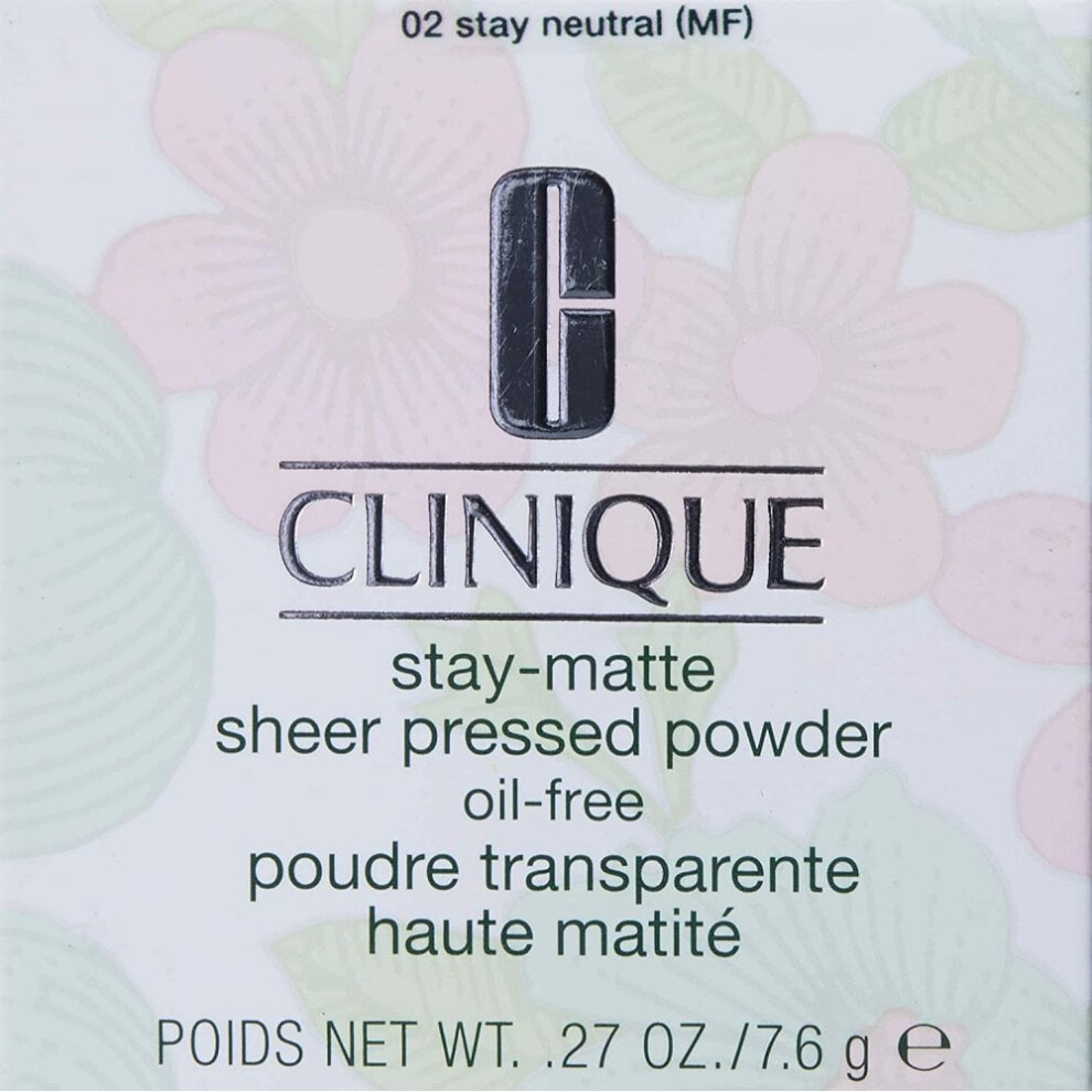 Clinique Stay Matte Sheer Pressed Powder 7.6G - 02 Stay Neutral