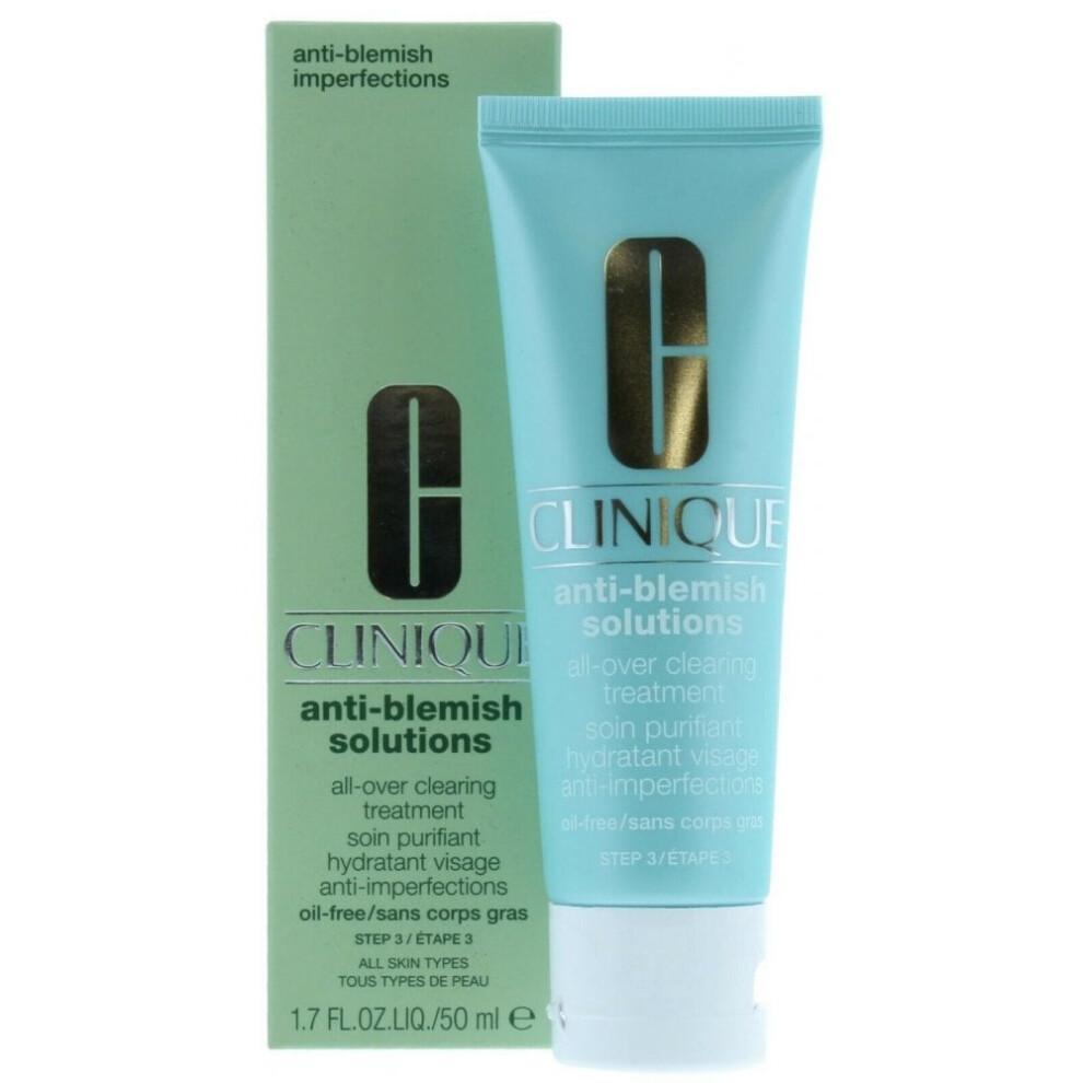 Clinique Anti-Blemish Solutions All Over Clearing Treatment 50ml - Oil-Free, Fragrance-Free Acne Moisturizer
