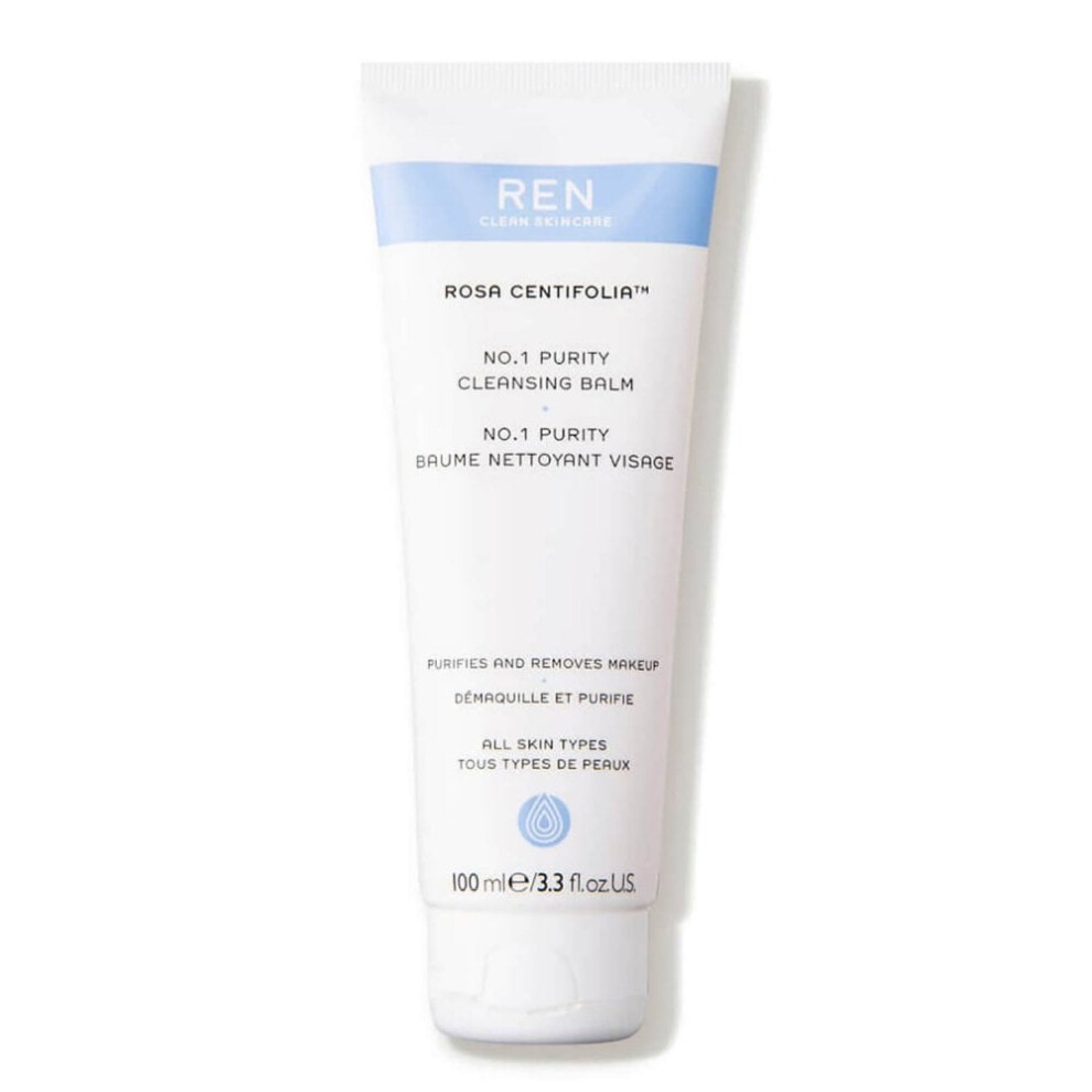Ren Rosa Centifolia No.1 Purity Cleansing Balm 100Ml Â Rose-Infused, Purifies, Calms & Removes Makeup (Waterproof Mascara)