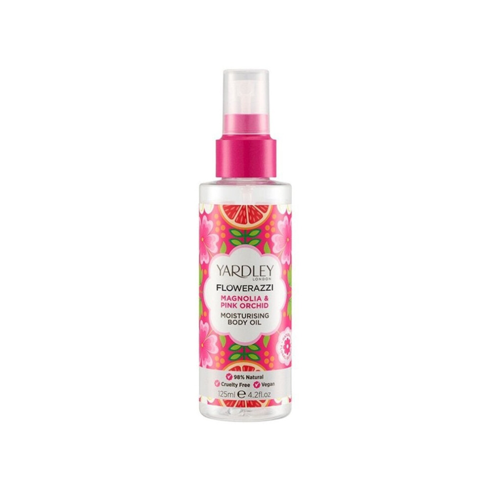 Yardley Flowerazzi Magnolia & Pink Orchid Body Oil 125ml