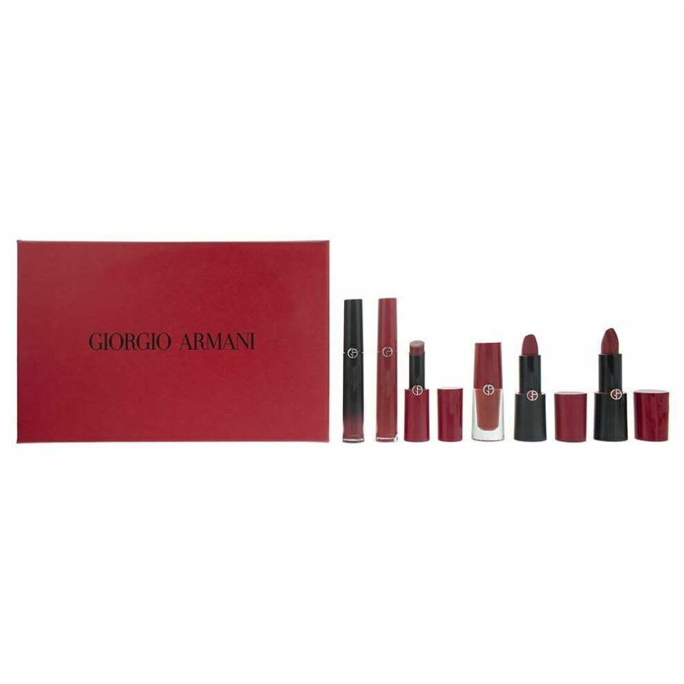 Giorgio Armani Red Lip Collector'S Limited Edition Gift Set - Shade 400, 6 Piece