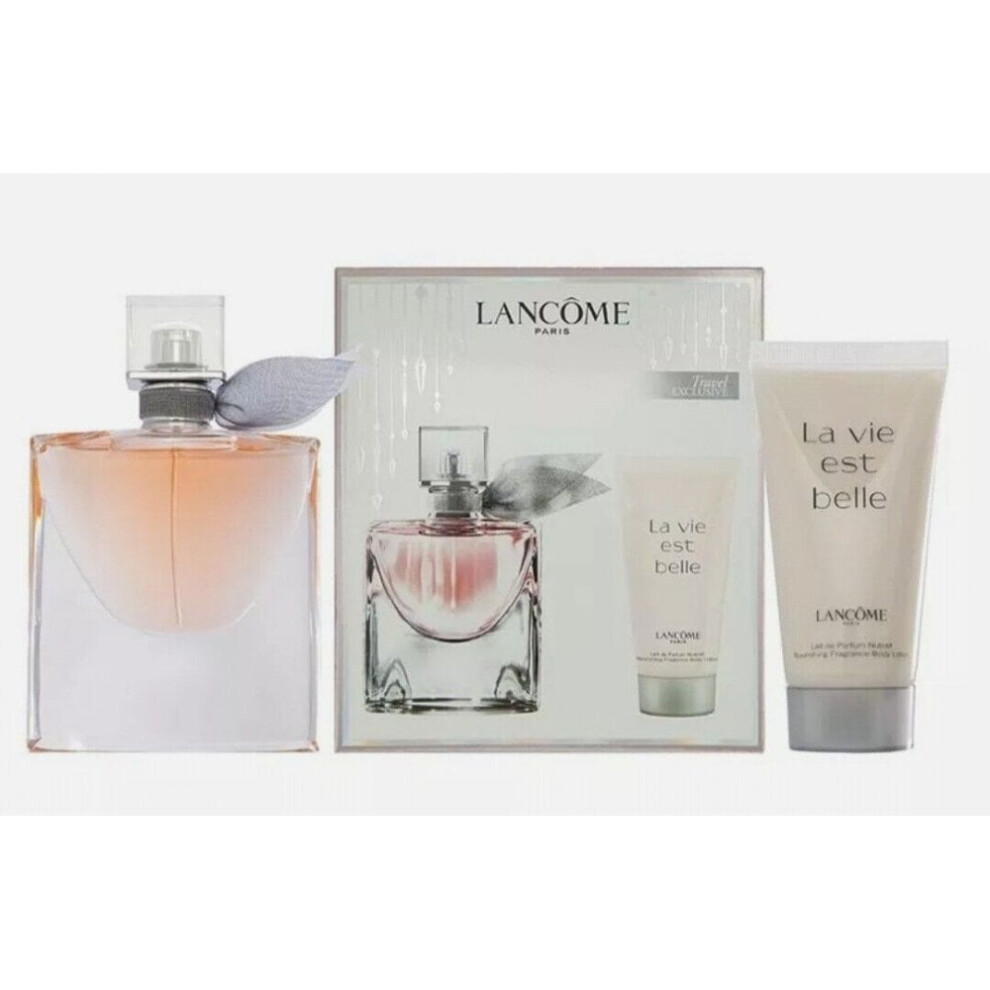 Lancome La Vie Est Belle 50ml L'Eau De Parfum & Body Lotion Gift Set