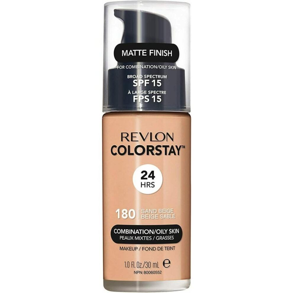 Revlon Colorstay Foundation Combination/Oily Skin 30ml - 180 Sand Beige