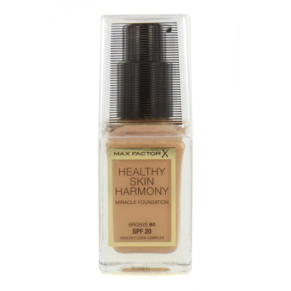 Max Factor Healthy Skin Harmony Miracle Foundation SPF20 30ml - Bronze 80