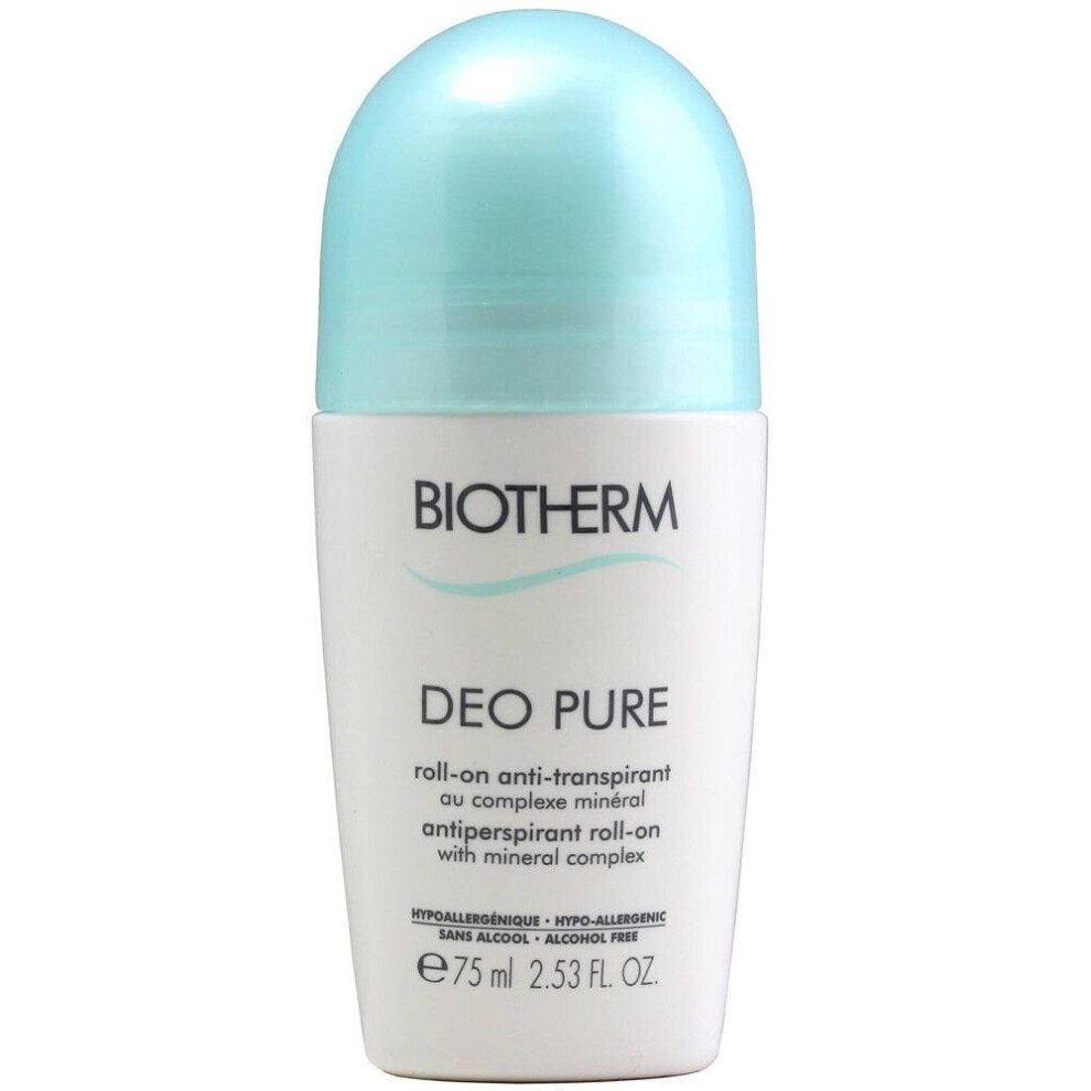 Biotherm 75Ml Deo Pure Roll-On Antiperspirant Deodorant