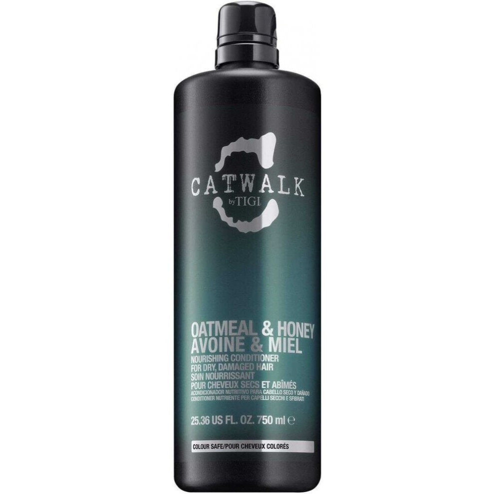 Tigi Catwalk By Tigi Oatmeal & Honey Nourish Conditioner For Damaged Hair 750ml