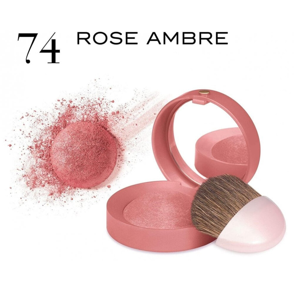 Bourjois Little Round Pot Blush With Mirror And Brush - 74 Rosa Ambre
