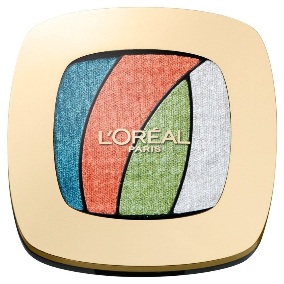 New L’oréal Paris Loreal Color Riche Quads S4 Tropical Tutu - Vibrant 4-Color Eyeshadow Palette