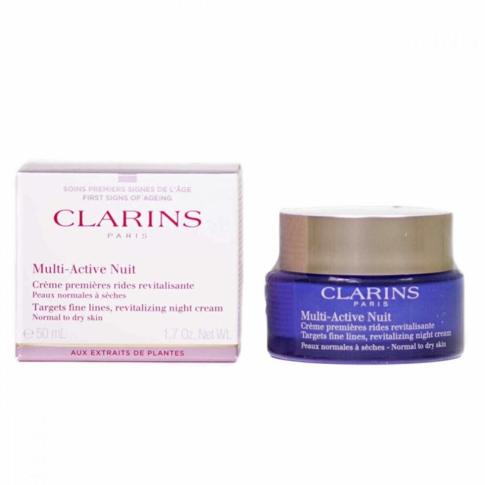 Clarins Cream Multi-Active Night Normal To Dry Skin 50Ml