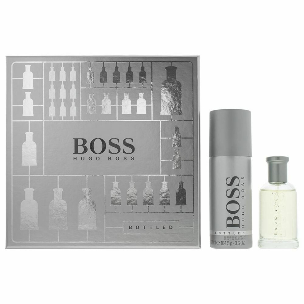 Hugo Boss Bottled Gift Set 50ml EDT Spray + 150ml Deodorant