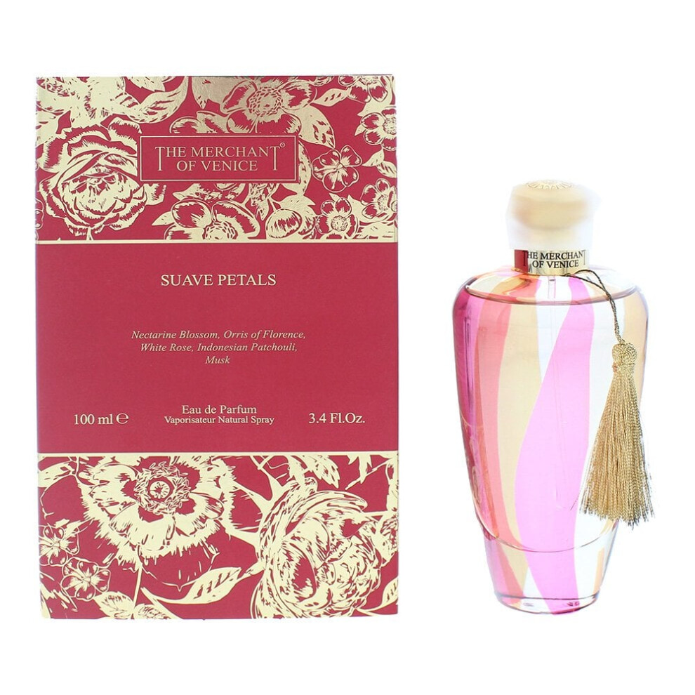 The Merchant Of Venice Women's Pink/Peach/Golden Suave Petals Eau De Perfume Spray 100Ml - Image 3
