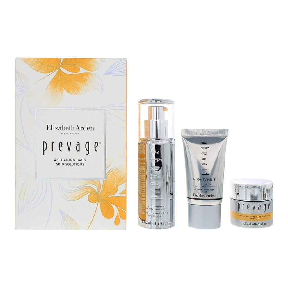 Elizabeth Arden Prevage Gift Set: Serum 30Ml - Moisturizing 15Ml - Overnight 15Ml Cream