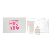 Courreges Mini Jupe Gift Set 50ml EDP Spray + 150ml Body Cream + Toiletry Bag