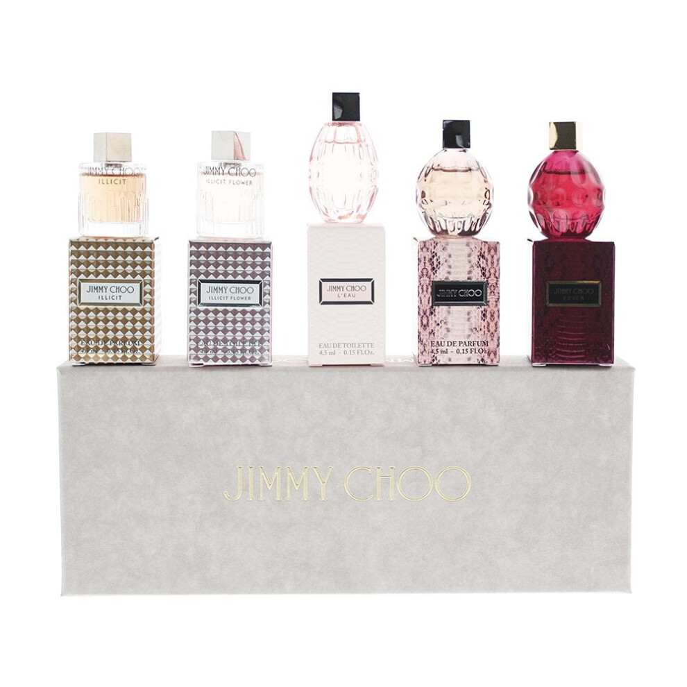 Jimmy Choo Mini Gift Set 5 X 4.5ml Leau + Illicit Flower + Fever + Illicit + Jimmy Choo