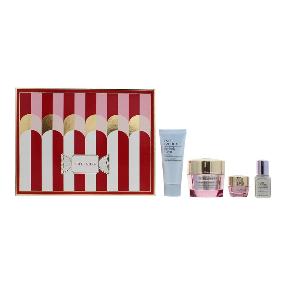 Estee Lauder Firm + Glow Gift Set: Night Repair Serum 15ml - Cell Power Cream 50ml - Eye Balm 5Ml - Foam Cleanser 30ml