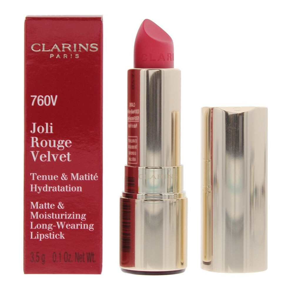 Clarins Joli Rouge Velvet Matte And Moisturizing Lipstick - 760V Pink Cranberry