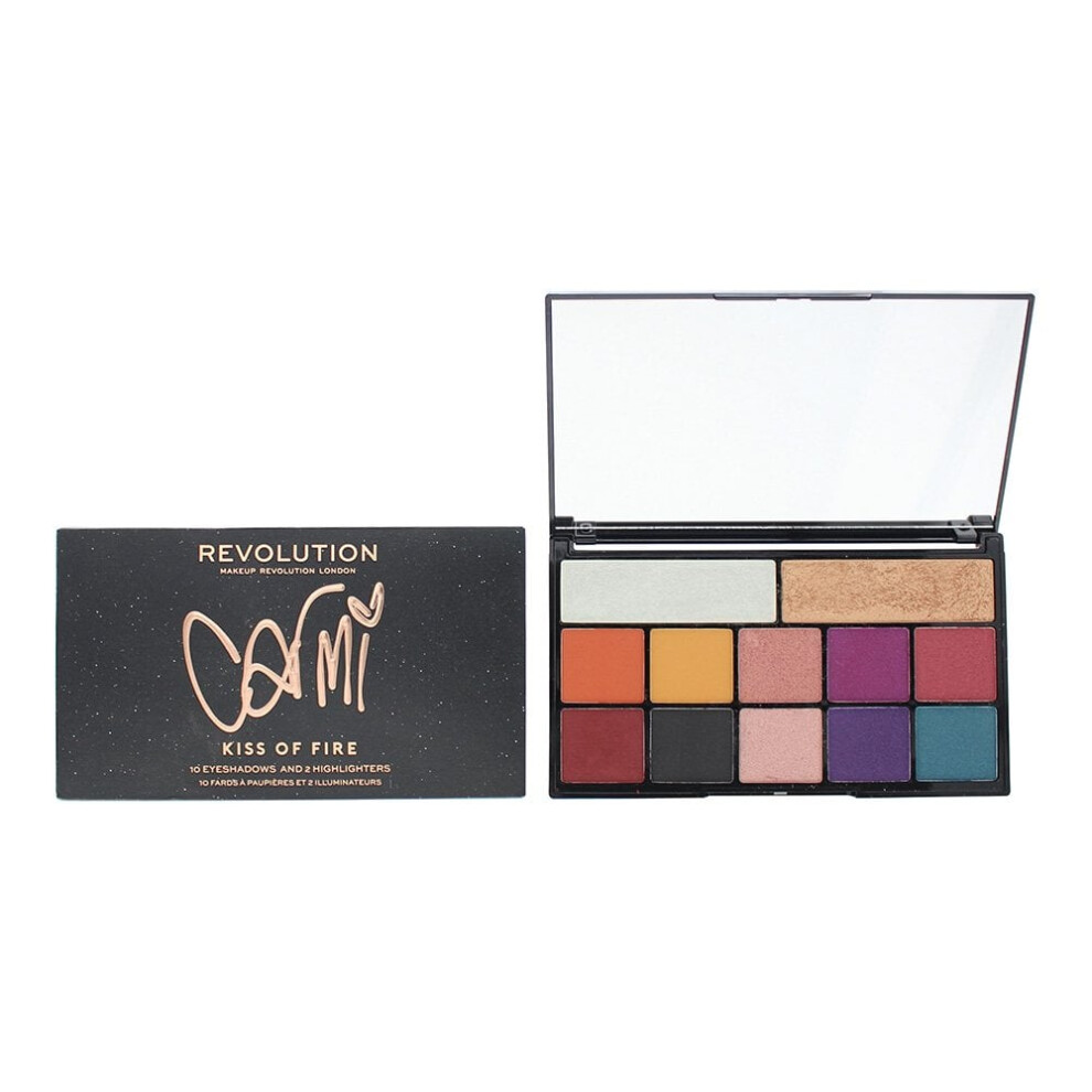 Revolution Carmi Kiss Of Fire Make-Up Palette 10 X 2G - 2 X 3.5G