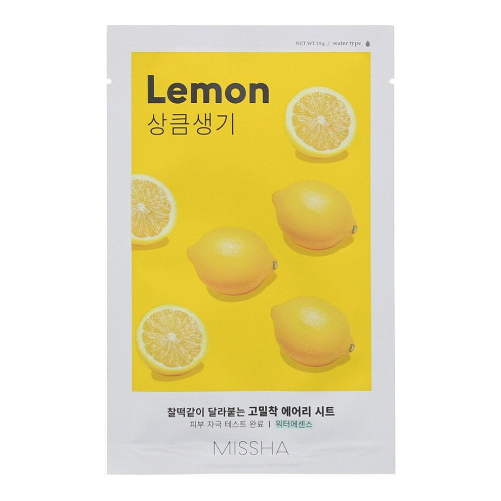 Missha Airy Fit Lemon Brightening And Revitalising Sheet Mask 19 G - Image 3