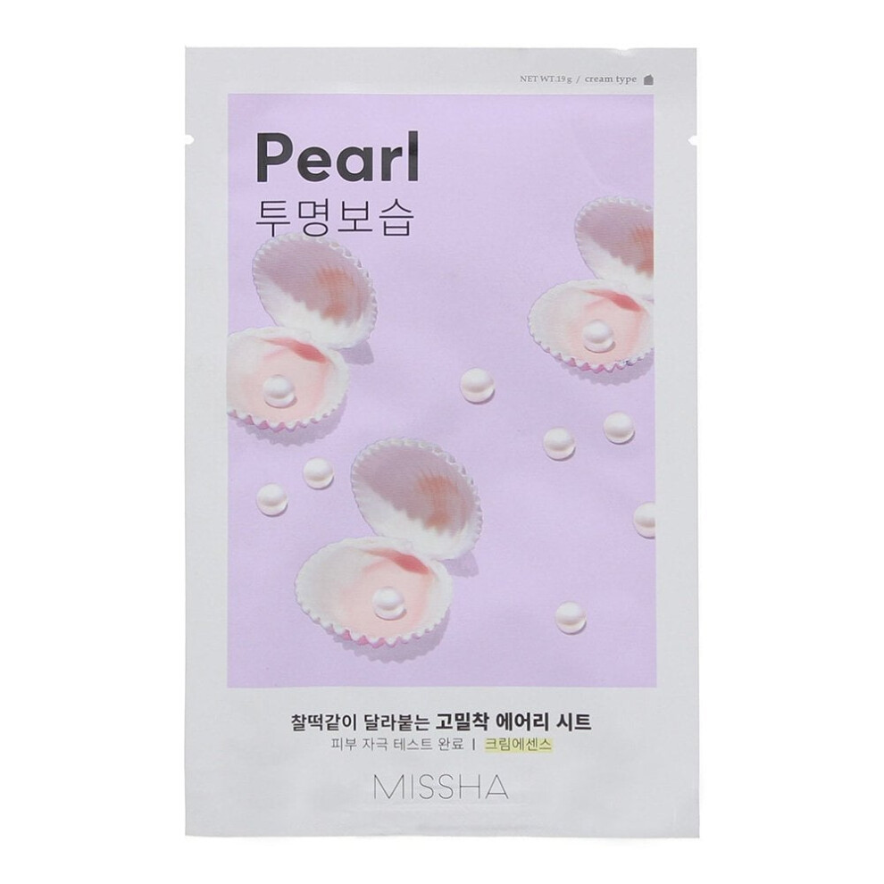Missha Airy Fit Pearl Brightening And Moisturising Sheet Mask 19 G - Image 3