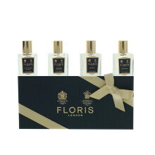 Floris EDT 4 Piece Gift Set: Night Scented Jasmine EDT 15ml - Bouquet De La Reine EDT 15ml - White Rose EDT 15ml - Chypress EDT 15ml