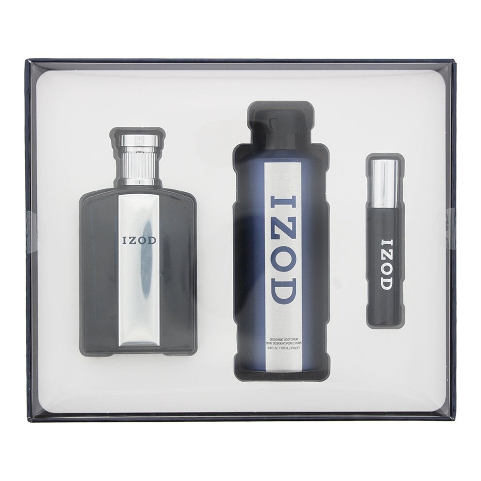 Izod 3 Piece Gift Set: Edt 100Ml - Edt 15Ml - Body Spray 200Ml
