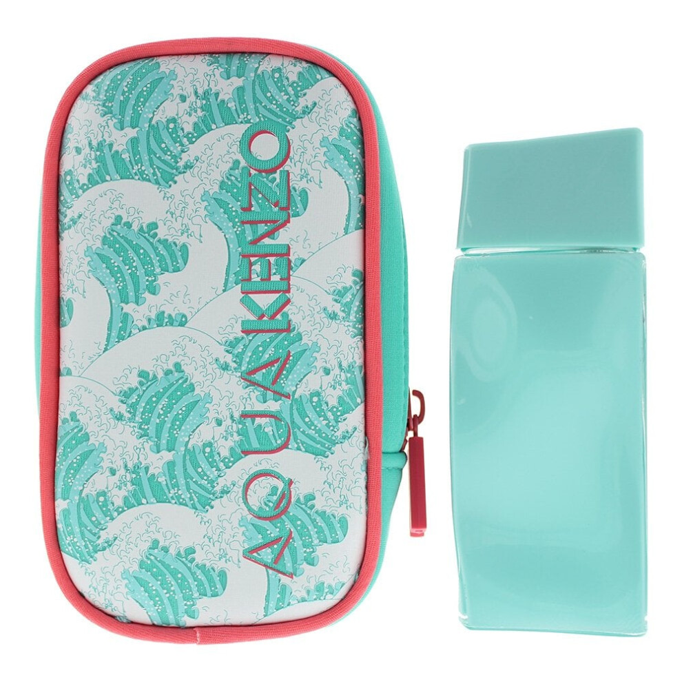 Kenzo Aqua Pour Femme 50ml EDT Spray & Neo Pouch